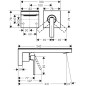 Axor MyEdition - Mitigeur de lavabo encastré, chrome/sans plaque 47062000