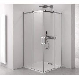 Paravent carré THRON SQUARE 1200x1200mm, rouleaux carrés, entrée d'angle