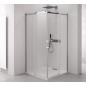 Paravent carré THRON SQUARE 1200x1200mm, rouleaux carrés, entrée d'angle