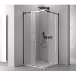 Paravent carré THRON SQUARE 1200x1200mm, rouleaux carrés, entrée d'angle