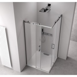 Paravent carré THRON SQUARE 1200x1200mm, rouleaux carrés, entrée d'angle