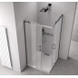 Paravent carré THRON SQUARE 1200x1200mm, rouleaux carrés, entrée d'angle