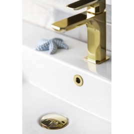 Revêtement de lavabo en métal, 30 mm, tapis en or