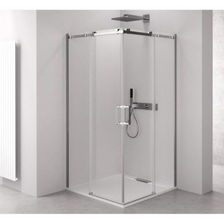 Paravent carré THRON SQUARE 1200x900mm, rouleaux carrés, entrée d'angle