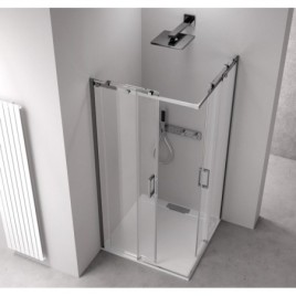 Paravent carré THRON SQUARE 1200x900mm, rouleaux carrés, entrée d'angle