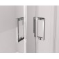 THRON ROUND Corner Entry Rectangular Shower Screen 1000x800mm, Round Rollers THRON ROUND Corner Entry Rectangular Shower Screen 1000x800mm, Round Rollers