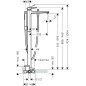 Hansgrohe Metropol - Mitigeur de baignoire, montage au sol, blanc mat 32532700