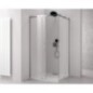Paroi de douche carrée THRON SQUARE 1200x1100mm, roulettes rondes Paroi de douche carrée THRON SQUARE 1200x1100mm, roulettes rondes