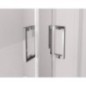 Paroi de douche carrée THRON SQUARE 1200x1100mm, roulettes rondes Paroi de douche carrée THRON SQUARE 1200x1100mm, roulettes rondes