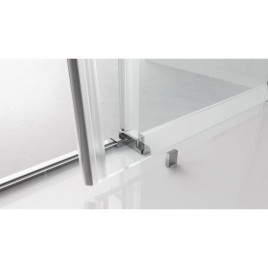 Paroi de douche carrée THRON SQUARE 1200x1100mm, roulettes rondes