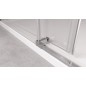 Paroi de douche carrée THRON SQUARE 1200x800mm, roulettes rondes Paroi de douche carrée THRON SQUARE 1200x800mm, roulettes rondes