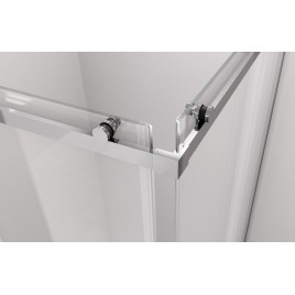 Paroi de douche carrée THRON SQUARE 1200x800mm, roulettes rondes