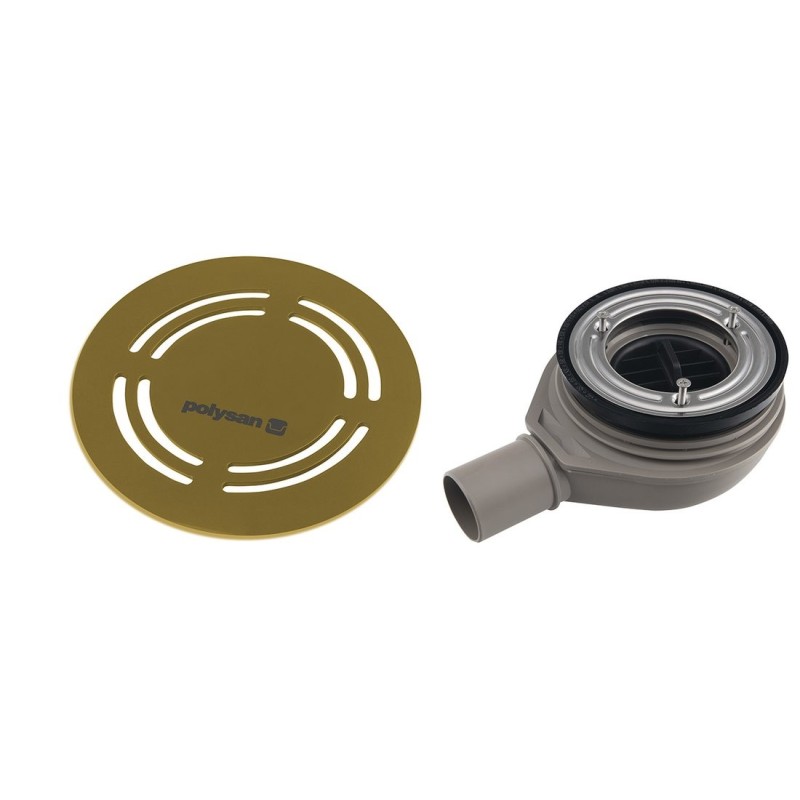 FLEXIA Déchet de plateau de douche Ø 90mm, DN40, tapis d'or