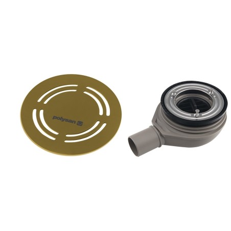 FLEXIA Déchet de plateau de douche Ø 90mm, DN40, tapis d'or