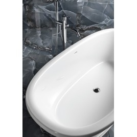 BEBÉ Freestanding Bath Mixer Tap (connexion de sol), chrome