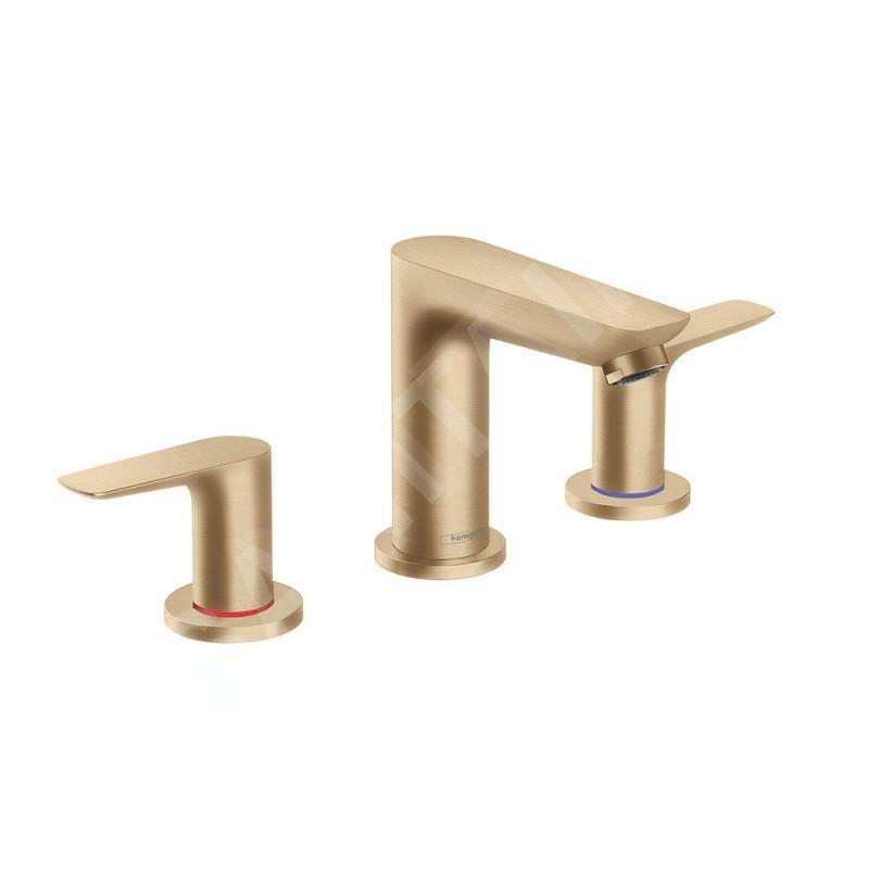 Hansgrohe Talis E - Mitigeur de lavabo avec vidage, installation à 3 trous, bronze brossé 71733140