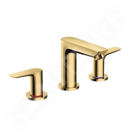 Hansgrohe Talis E - Mitigeur de lavabo avec vidage, installation à 3 trous, design or poli 71733990