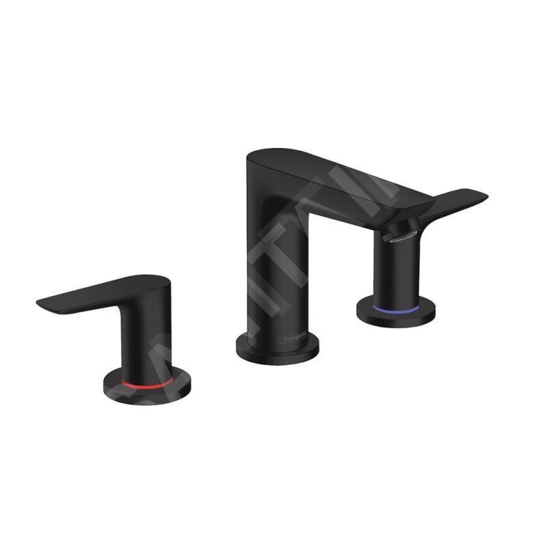 Hansgrohe Talis E - Mitigeur de lavabo avec vidage, installation à 3 trous, noir mat 71733670