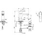 Ideal Standard Connect Air - Mitigeur de lavabo Slim avec vidage, BlueStart, chrome A7008AA