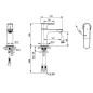 Ideal Standard Connect Air - Mitigeur de lavabo Slim, BlueStart, chrome A7011AA