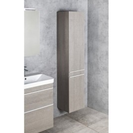 SITIA 2 Unité de rangement de porte 46,7x172x32cm, chêne gauche/droit/argent