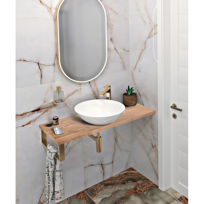 Planche en bois massif 1600x28x360mm, chêne naturel