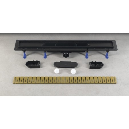 KLAVER égouttoir avec grille en acier inoxydable, L-810, DN50, tapis en or