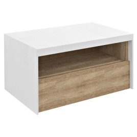 VIERA Vanity Unit 80x44x50cm, blanc mat/Oak Alabama