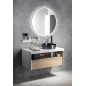 VIERA Vanity Unit 80x44x50cm, blanc mat/Oak Alabama VIERA Vanity Unit 80x44x50cm, blanc mat/Oak Alabama