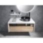 VIERA Vanity Unité 100x44x50cm, blanc mat/Oak Alabama