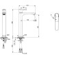 Ideal Standard Connect Air - Mitigeur de lavabo Slim, BlueStart, chrome A7028AA