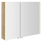 ALIX Armoire miroir avec éclairage LED 86x70x17,5cm, chêne Alabama ALIX Armoire miroir avec éclairage LED 86x70x17,5cm, chêne Alabama