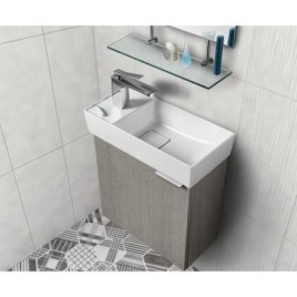LATUS IV Vanity Unit 44x50x22cm, chêne Alabama
