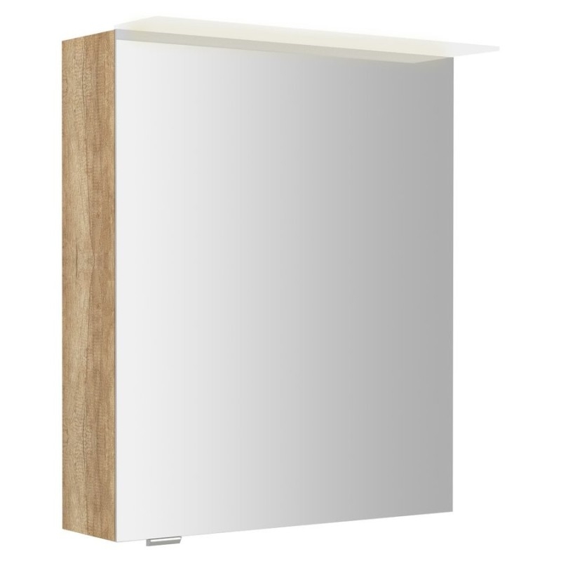 LINEX armoire miroir incl. Lumière LED, 60x70x15cm, gauche/droite, chêne Alabama LINEX armoire miroir incl. Lumière LED, 60x70x15cm, gauche/droite, chêne Alabama