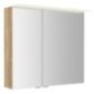 LINEX armoire miroir incl. Lumière LED, 80x70x15cm, chêne Alabama LINEX armoire miroir incl. Lumière LED, 80x70x15cm, chêne Alabama