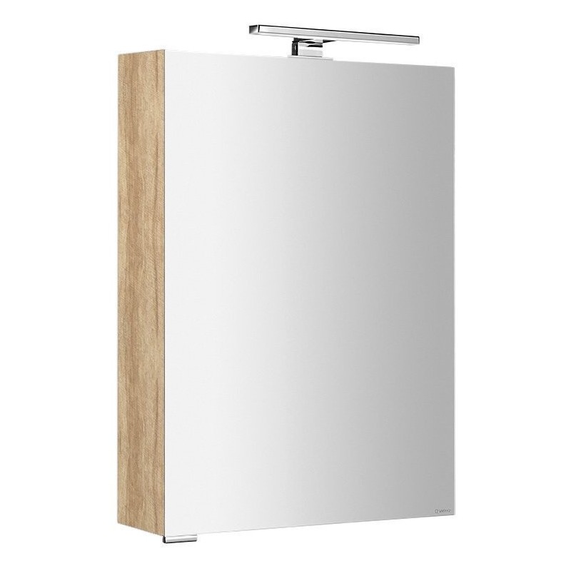 MIRRÓ miroir armoire incl. Lumière LED, 50x70x16cm, gauche/droite, chêne Alabama MIRRÓ miroir armoire incl. Lumière LED, 50x70x16cm, gauche/droite, chêne Alabama