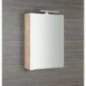 MIRRÓ miroir armoire incl. Lumière LED, 50x70x16cm, gauche/droite, chêne Alabama MIRRÓ miroir armoire incl. Lumière LED, 50x70x16cm, gauche/droite, chêne Alabama