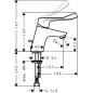 Hansgrohe Focus E2 - Mitigeur de lavabo avec vidage, chrome 31910000