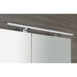 MIRRÓ miroir armoire incl. Lumière LED, 90x70x16cm, chêne Alabama