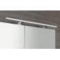 MIRRÓ miroir armoire incl. Lumière LED, 90x70x16cm, chêne Alabama