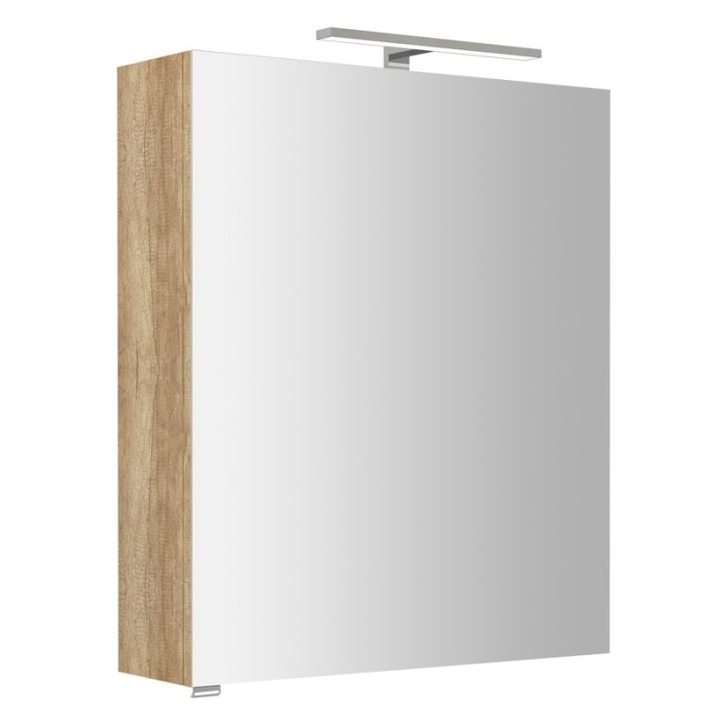 RIWA miroir armoire incl. Lumière LED, 60x70x17cm, chêne Alabama RIWA miroir armoire incl. Lumière LED, 60x70x17cm, chêne Alabama