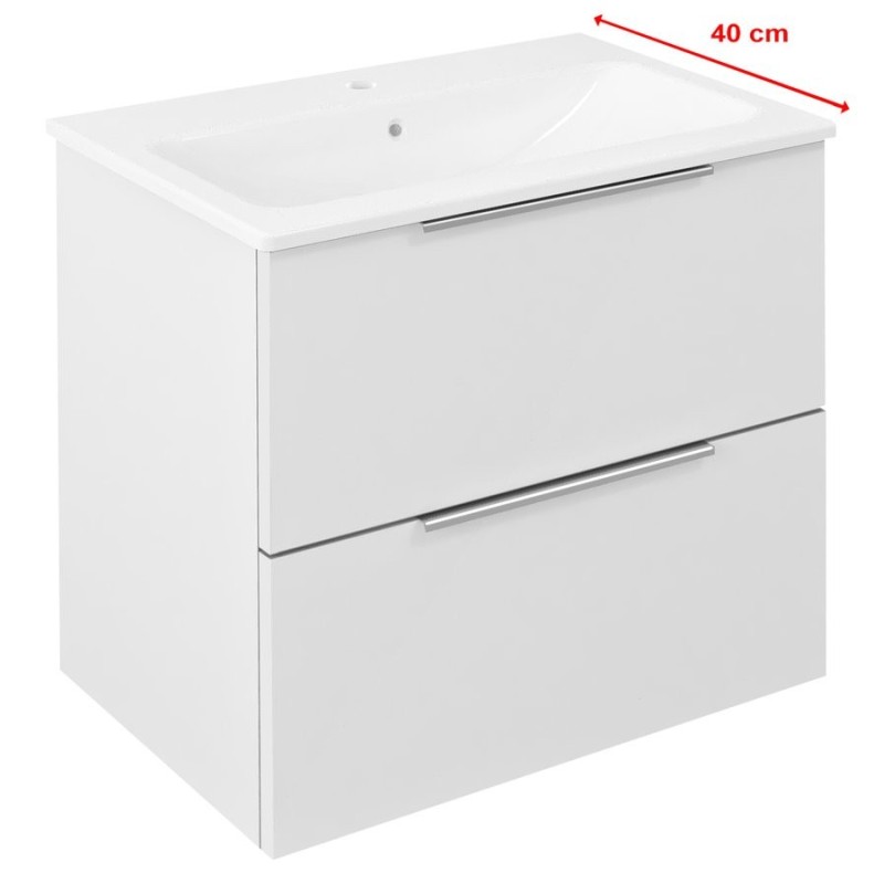 CIRASA Vanity Unit 58x54x39cm, blanc brillant CIRASA Vanity Unit 58x54x39cm, blanc brillant