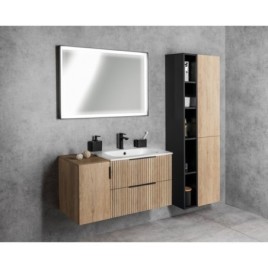 CIRASA Vanity Unit 58x54x39cm, chêne Alabama