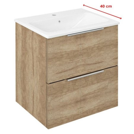 CIRASA Vanity Unit 48x54x39cm, chêne Alabama