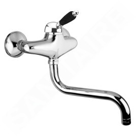 Sapho Kirké Black - Mitigeur de lavabo, chrome KI15NC