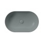 PURA comptoir lavabo en céramique 60x37cm, agave mat
