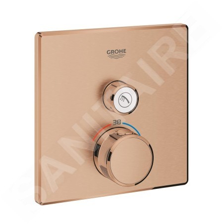 Grohe Grohtherm SmartControl - Robinet thermostatique encastré avec 1 sortie, Warm Sunset brossé 29123DL0