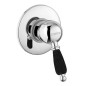 Sapho Kirké Black - Mitigeur de douche encastré, avec corps d'encastrement, chrome KI41NC