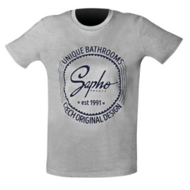 Sapho t-shirt unisexe gris S