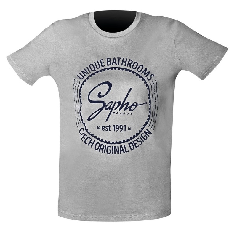 Sapho t-shirt unisexe gris L